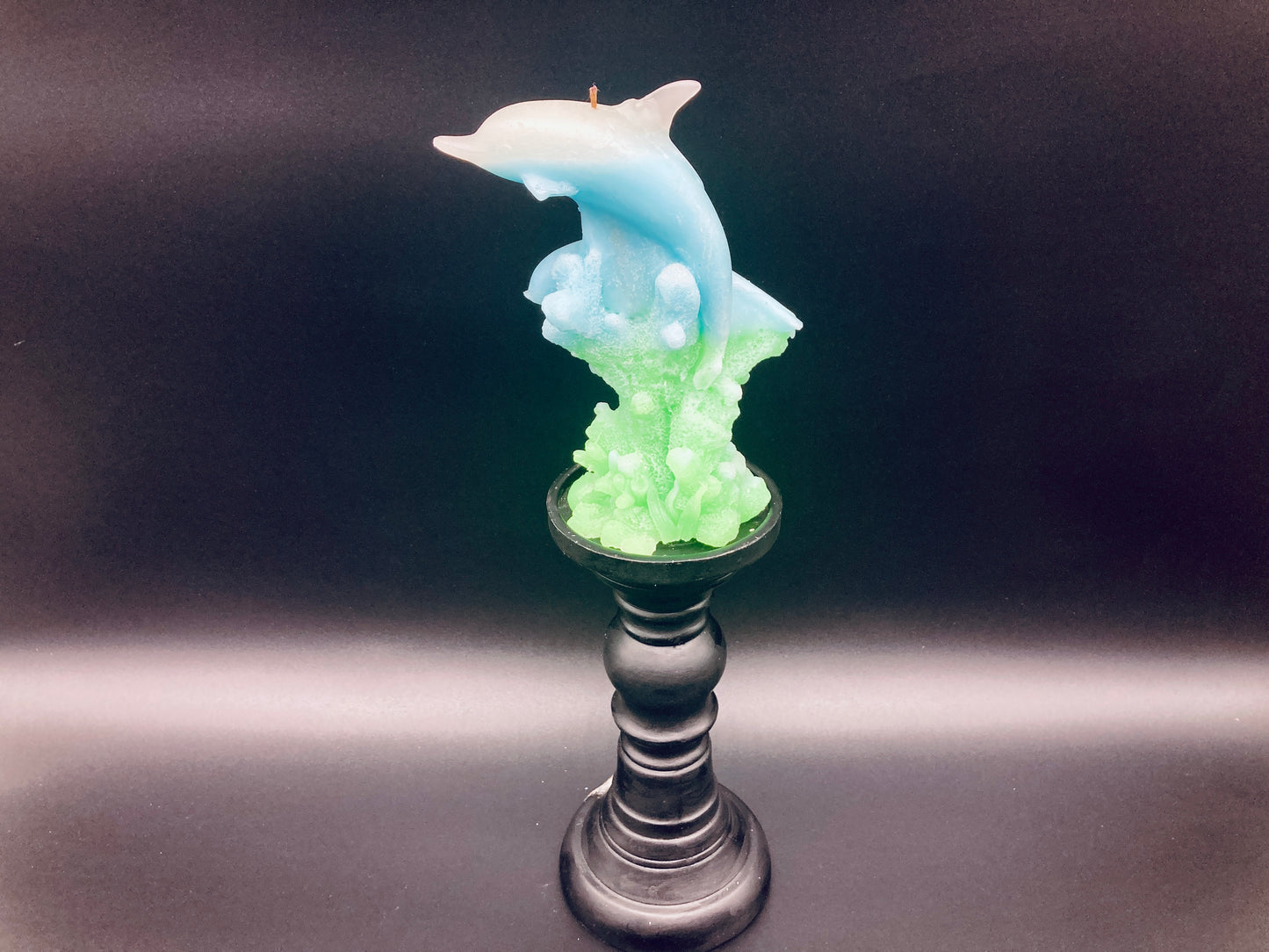 Lisa & Frank Dolphin Candle | Novelty Swimming Exotic Sunset Dolphins