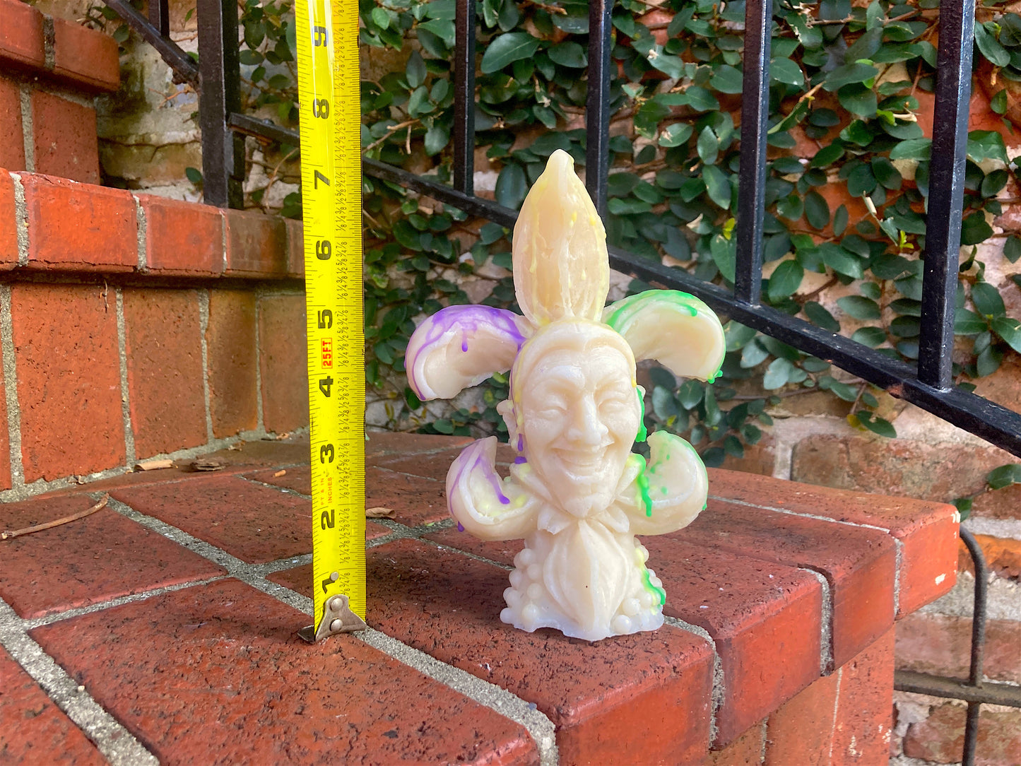 Court Jester Fleur de Lis Candle | Mardi Gras Candle | New Orleans Saints