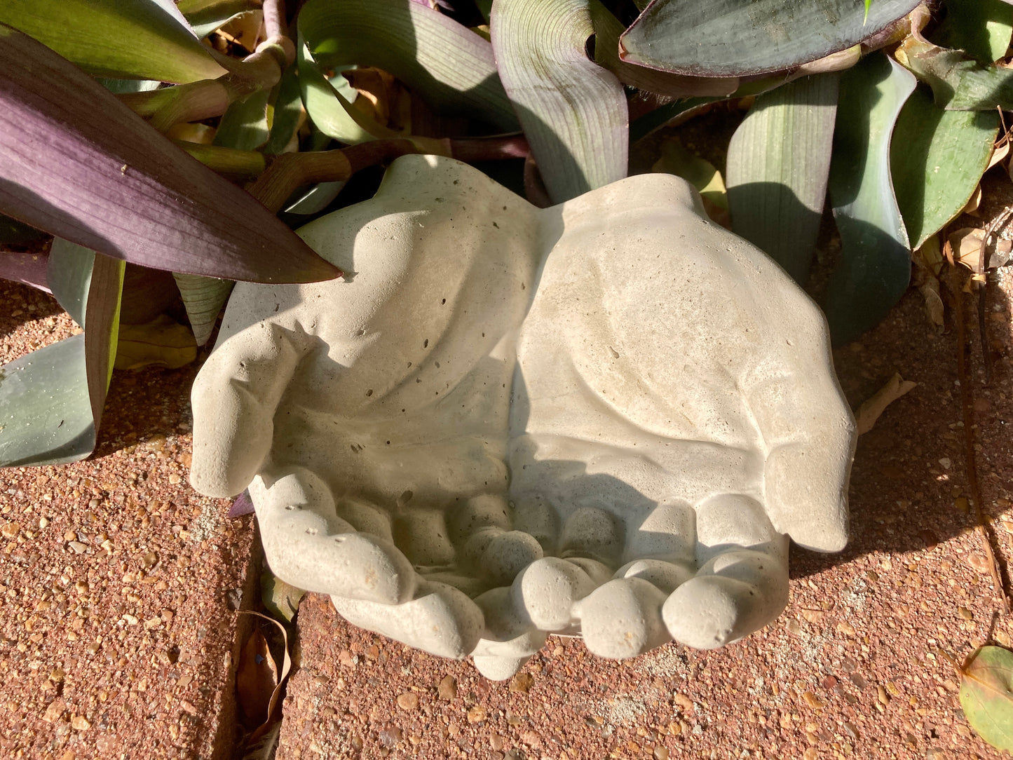 Giving Hand Candle Holder | Cement Hands for Candles Plants Decor | Free Shipping