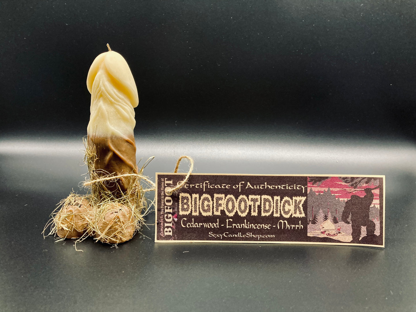 Bigfoot Yeti Sasquach Penis Candle