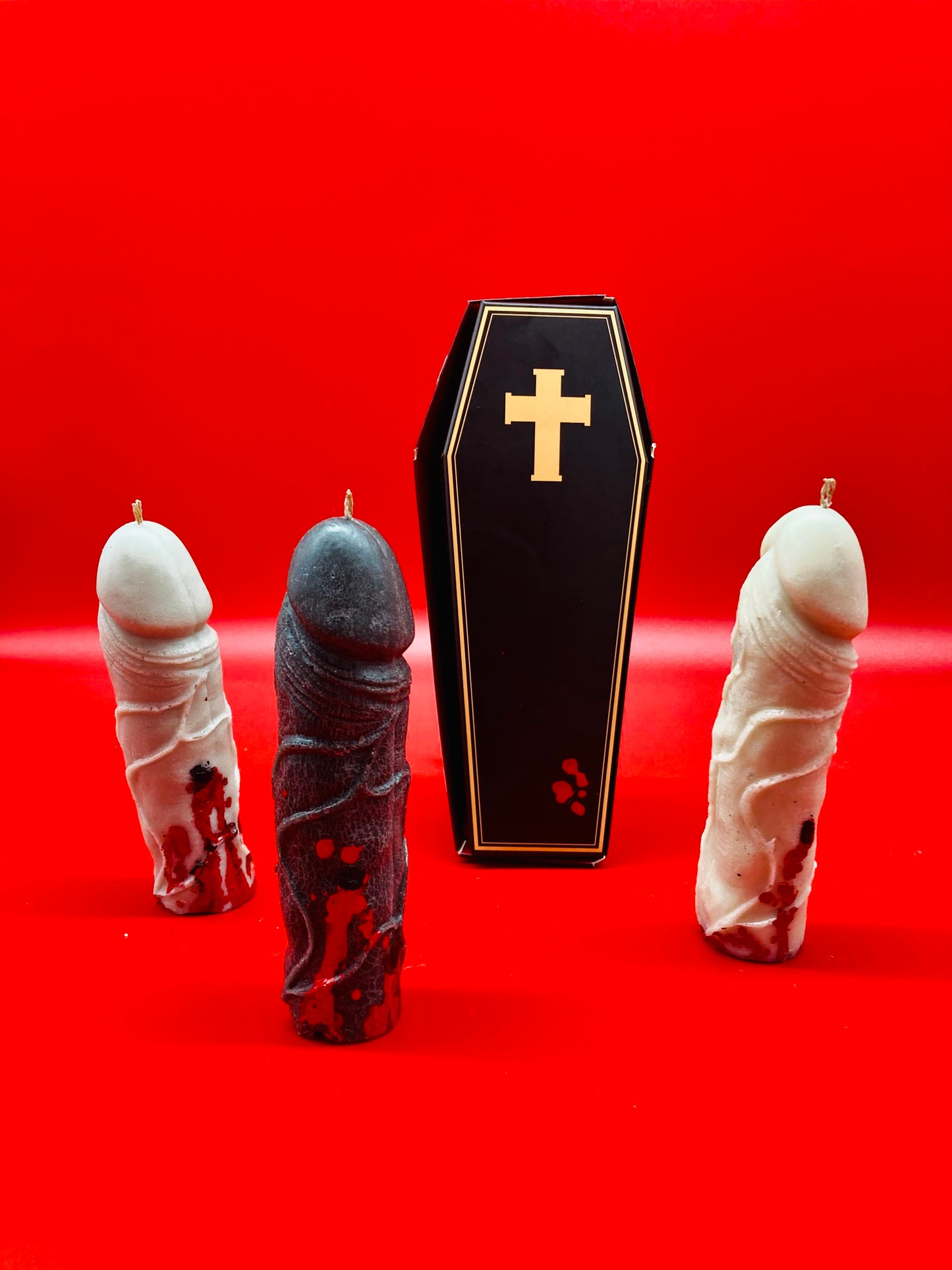 Erections Never Die | Vampire Dick | Sexy Penis Candle Halloween Gift Casket