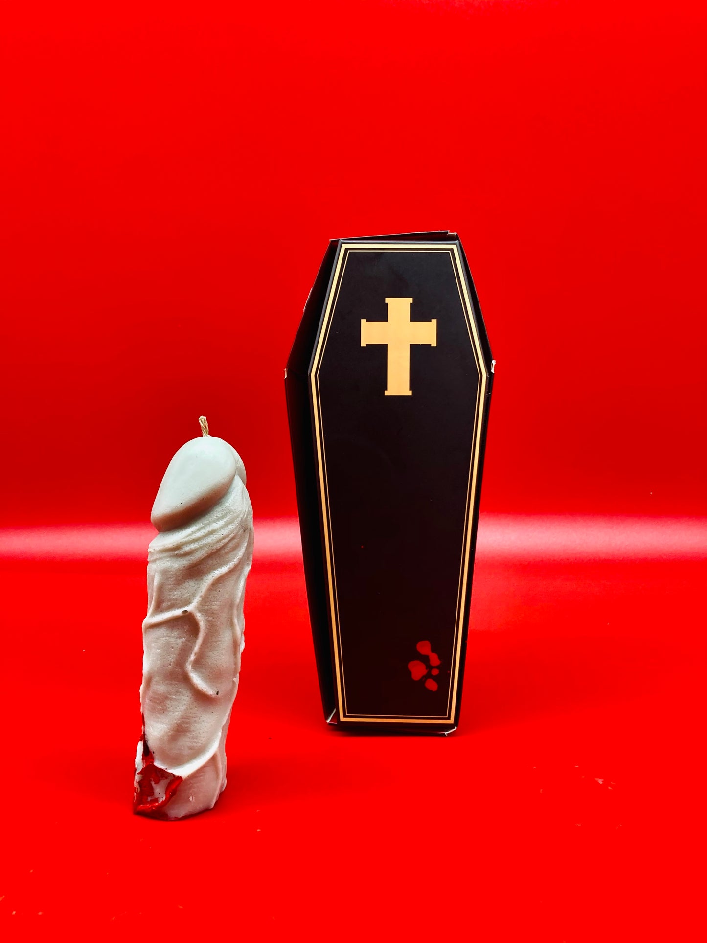 Erections Never Die | Vampire Dick | Sexy Penis Candle Halloween Gift Casket