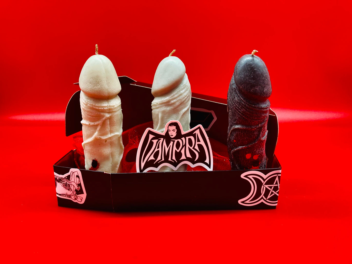 Erections Never Die | Vampire Dick | Sexy Penis Candle Halloween Gift Casket