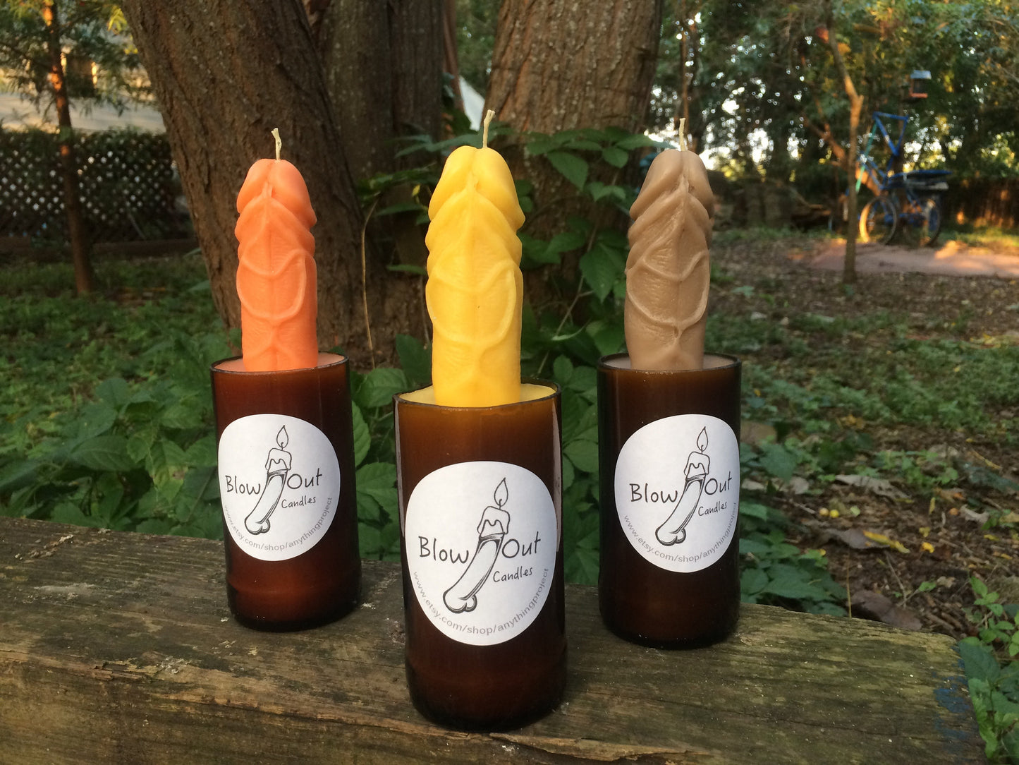 Beer Me! A Novelty Recycled Beer Bottle Dick Candle Gag Gift