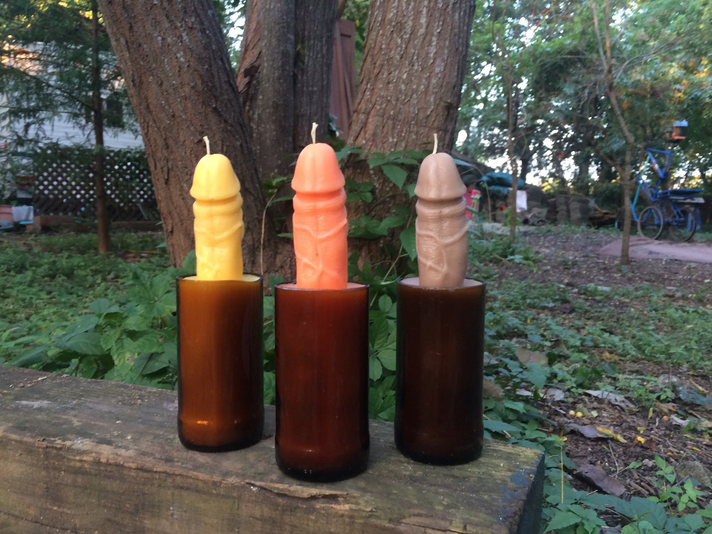 Beer Me! A Novelty Recycled Beer Bottle Dick Candle Gag Gift