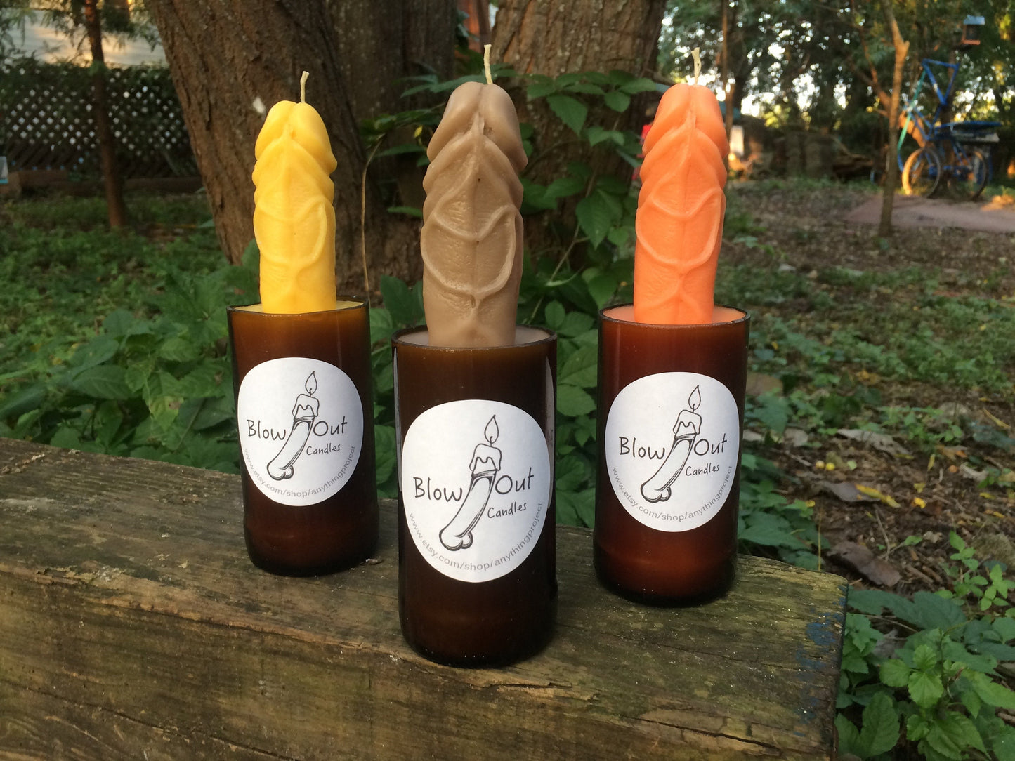 Beer Me! A Novelty Recycled Beer Bottle Dick Candle Gag Gift