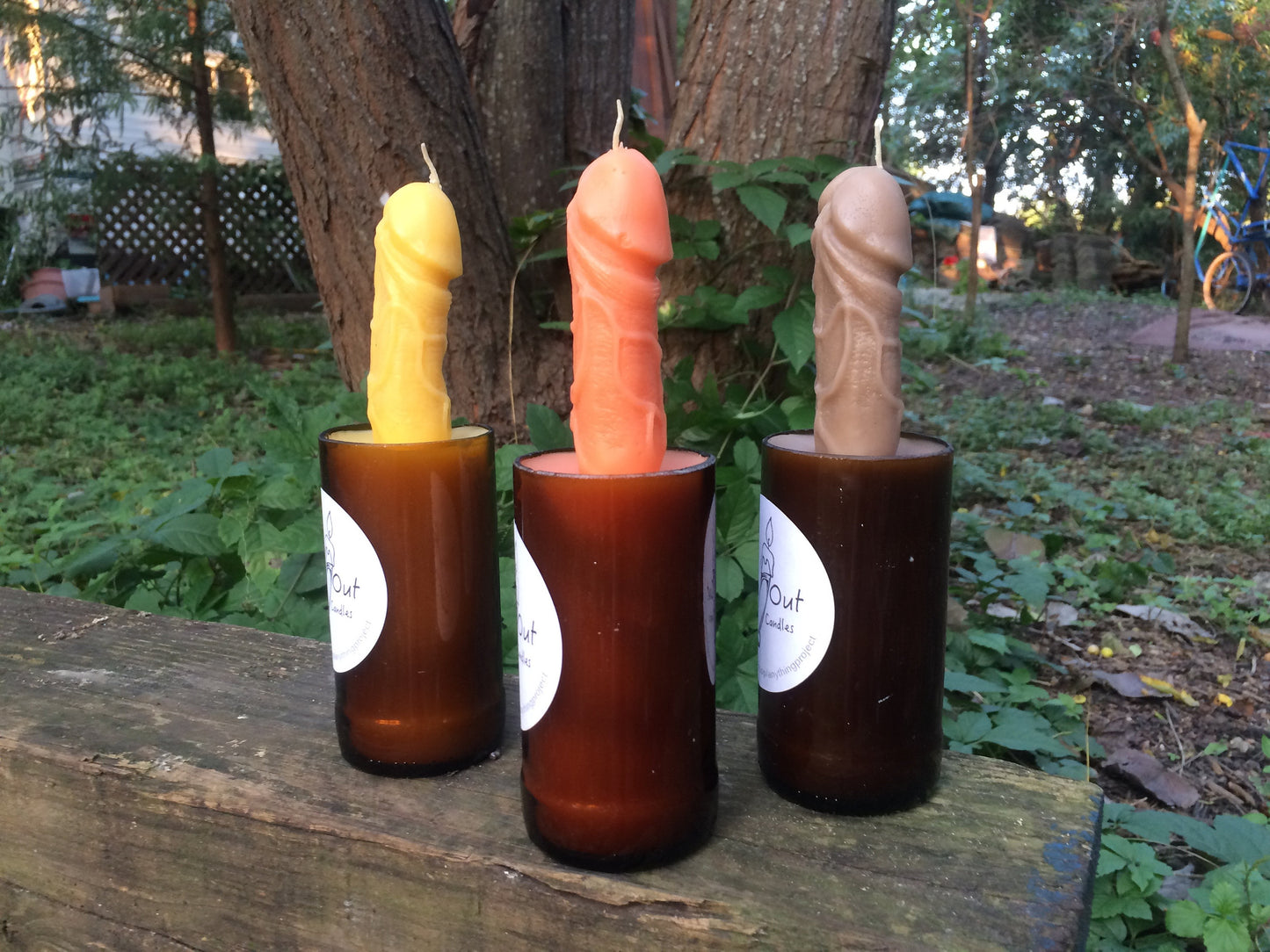 Beer Me! A Novelty Recycled Beer Bottle Dick Candle Gag Gift